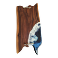 Vassoio In Legno Massello di NOCE e Resina