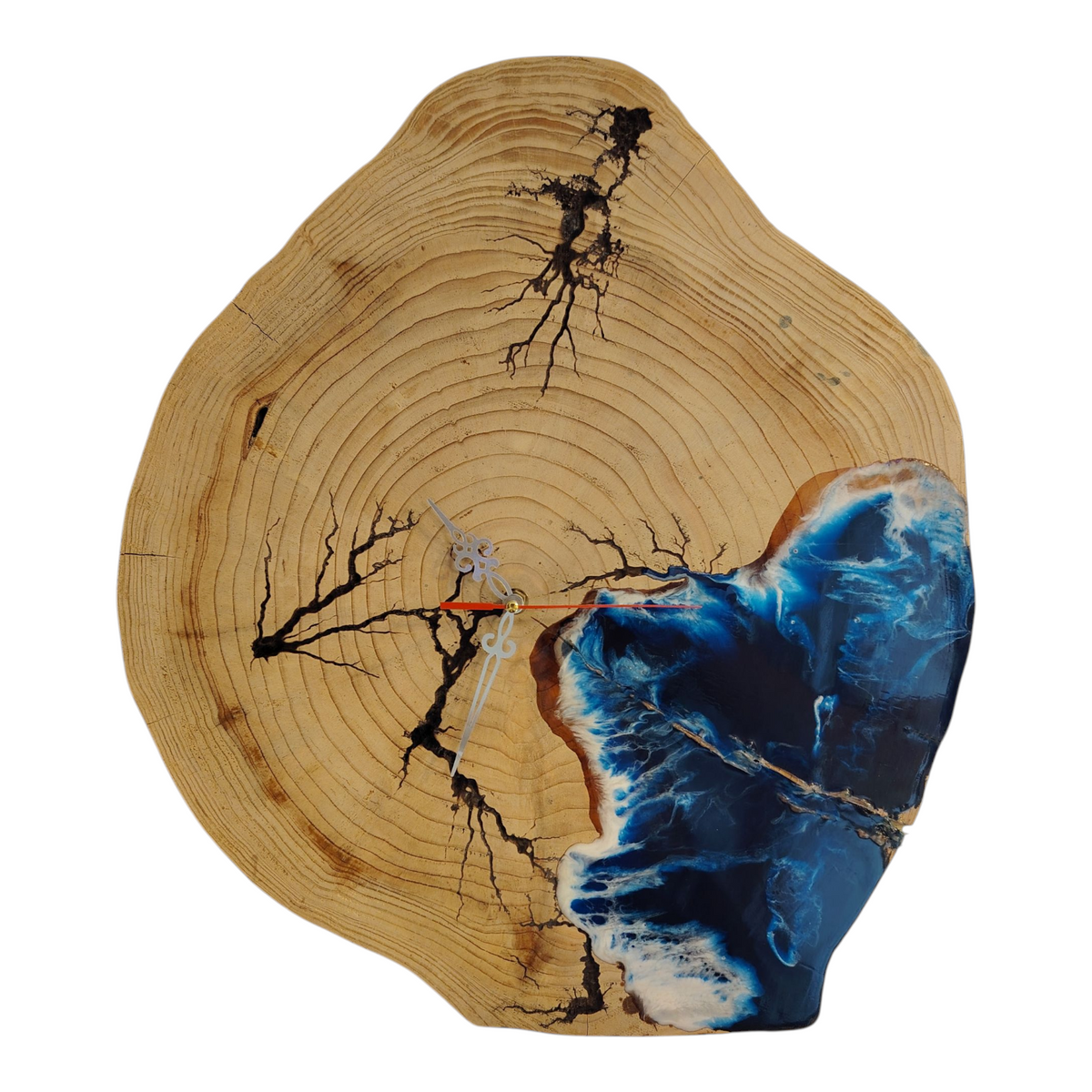 Orologio da Parete Rotondo in Legno Masello di Cedro di Libano Made in Italy