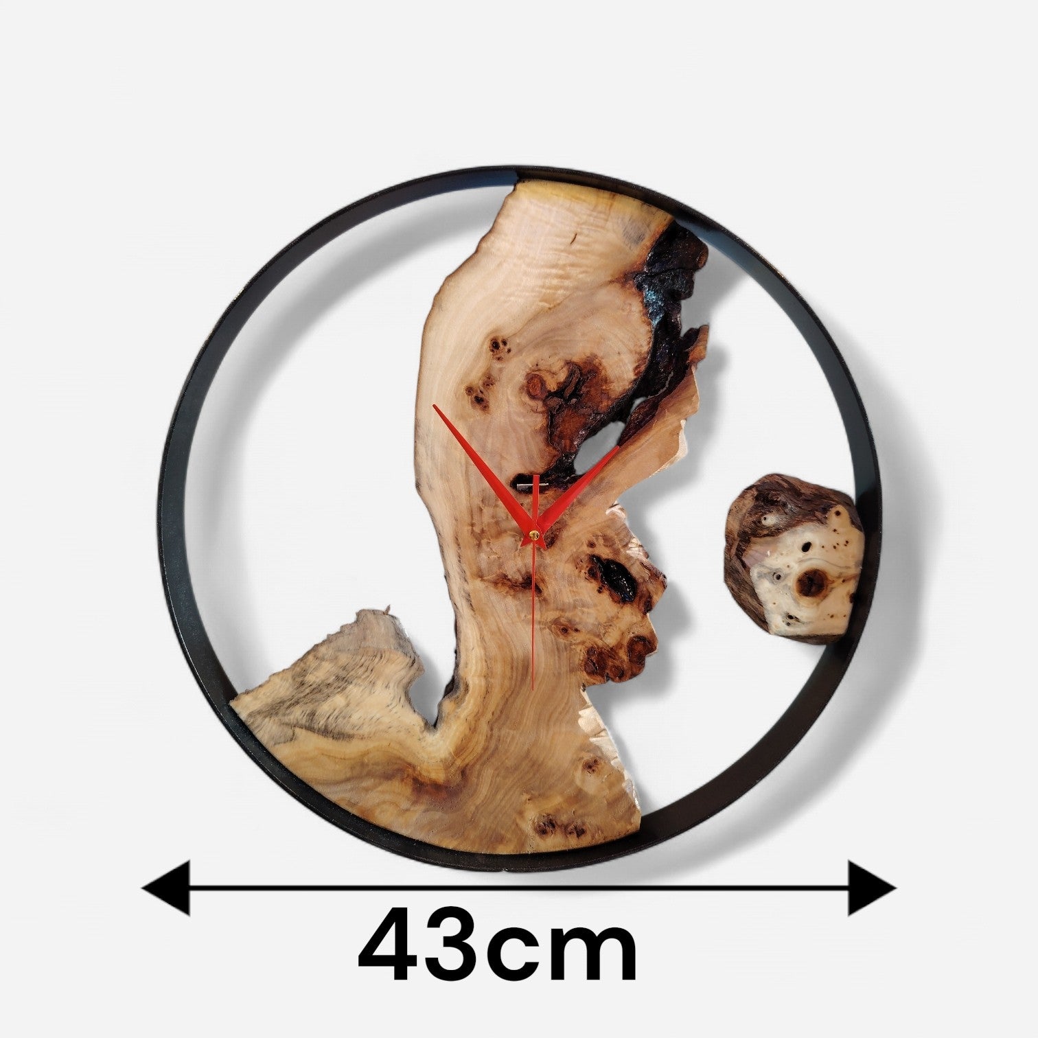 Orologio radica di pioppo