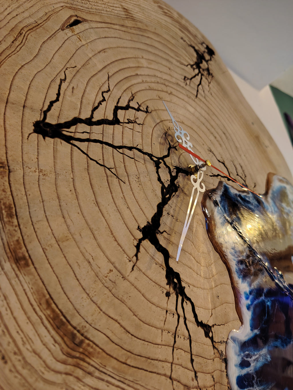 Orologio da Parete Rotondo in Legno Masello di Cedro di Libano Made in Italy