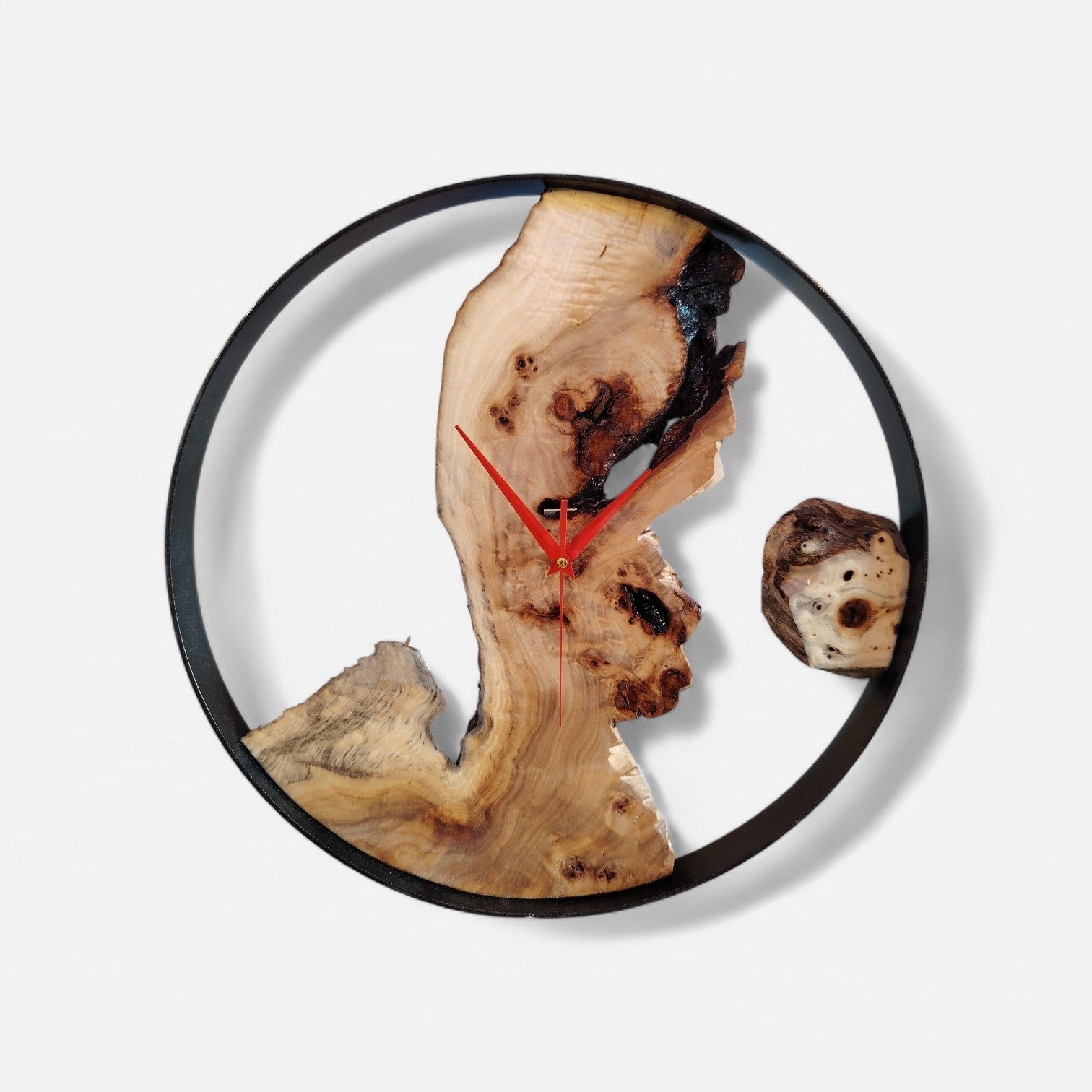 Orologio radica di pioppo